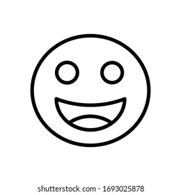 Emoji With Outline Icon vector