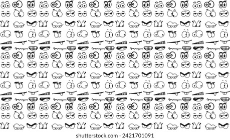 emoji pattern all face action emoji background and texture 