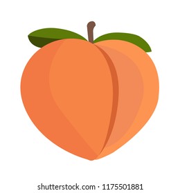 Emoji Peach Fruit Vector