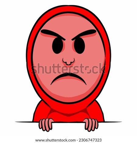 Emoji with a red angry expression means that it has a deep sense of anger, resentment and hatred