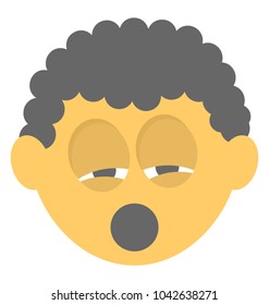 
Emoji representing tiredness concept
