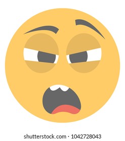 
Emoji representing tiredness concept
