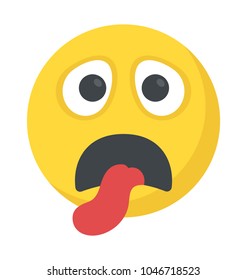 Emoji representing tiredness concept
