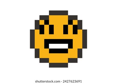 Emoji Retro Flat Sticker Design