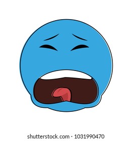 Emoji sad cartoon