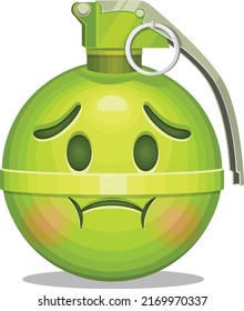 Emoji Sad Grenade About To Puke And Explode