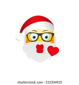 Emoji Santa Claus Winter Holidays Emoticon Shutterstock