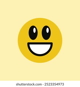 Emoji set. Rostos emocionais amarelos bonitos. Conjunto de ícones planos coloridos com diferentes emoções e caráter. Triste e feliz, engraçado e irritado, rindo e chorando. Rostos de humor redondos. Emoticons amarelos. 