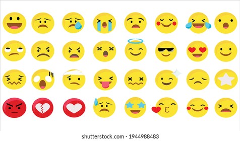 Emoji set icon vector design