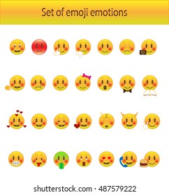 Emoji set vector