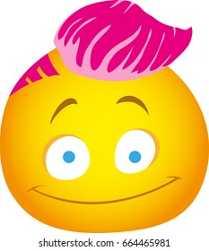 Emoji with short hair