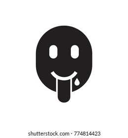 emoji showing tongue icon illustration isolated vector sign symbol