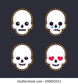 emoji with skulls