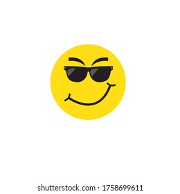 emoji smile background illustration design