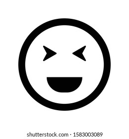 emoji, smile face vector icon,