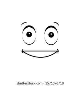 Emoji, smile icon. Simple line, outline vector of cartoon face icons for ui and ux, website or mobile application