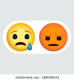 Emoji smile isolated on white background. Vector EPS 10