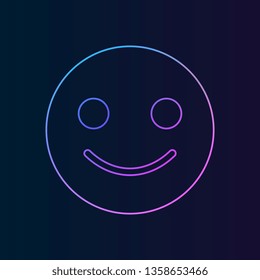 emoji smile nolan icon. Simple thin line, outline vector of web, minimalistic icons for UI and UX, website or mobile application