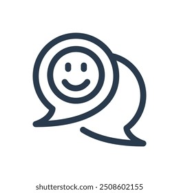 Icono de Vector de burbuja de discurso de emoji