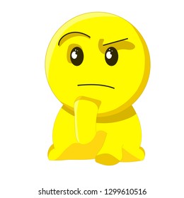 Emoji sticker, emotion thought