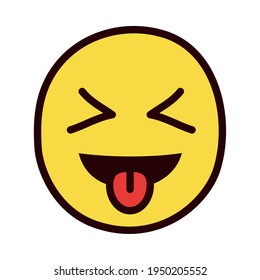 emoji with stuck out tongue