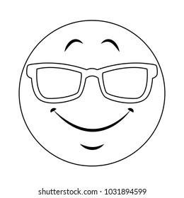 Emoji with sunglasses