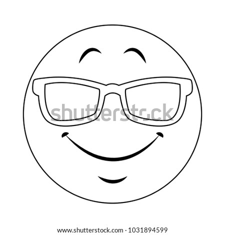 Emoji with sunglasses
