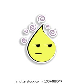 emoji suspect sticker icon. Elements of Emoji in color icons. Simple icon for websites, web design, mobile app, info graphics