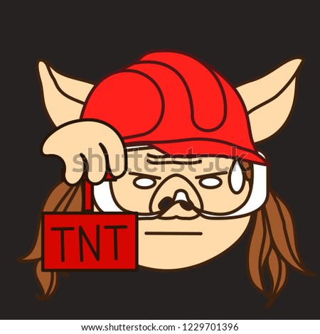 emoji swelling demolisher pig