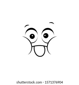 Emoji, tease icon. Simple line, outline vector of cartoon face icons for ui and ux, website or mobile application