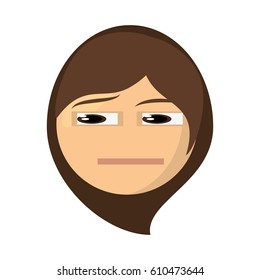 emoji think expression image vector illustration eps 10