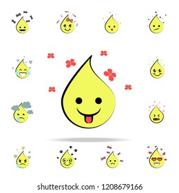 emoji tongue icon. EMOJI icons universal set for web and mobile