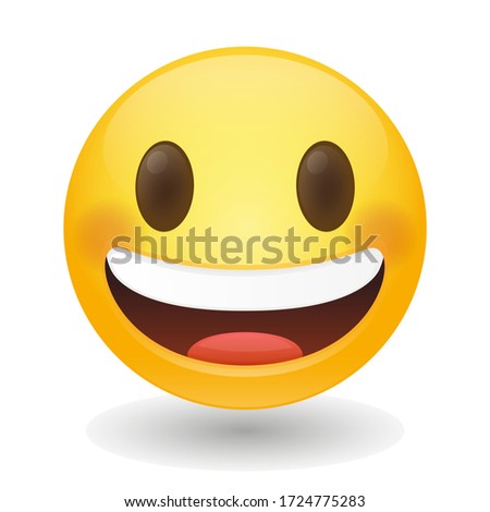 Emoji Vector art illustration design. Emoticon expression graphic round. Avatar kawaii style.