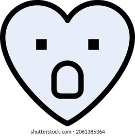icono de la línea de color del vector de emoji