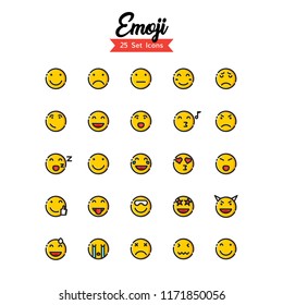 emoji vector design filled outline style eps 10