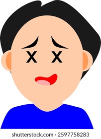 emoji vector face depressed lightly