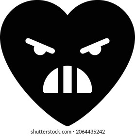 icono plano de glifo vector emoji