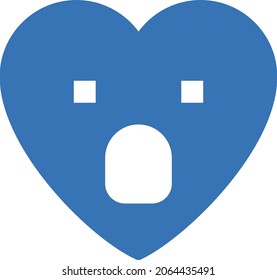 icono plano de glifo vector emoji