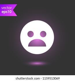Emoji vector icon. Smile icon. Emoji icon. EPS 10 flat symbol