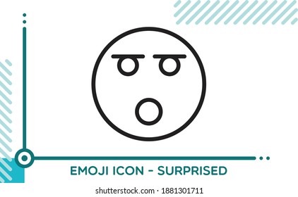 Emoji Vector Icon Suprised Expression