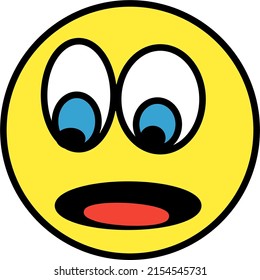 Emoji vector illustration with white background