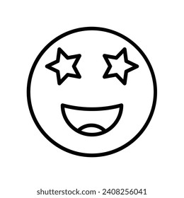 Emoji Vector Line Icon Design