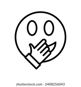 Emoji Vector Line Icon Design