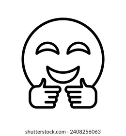 Emoji Vector Line Icon Design