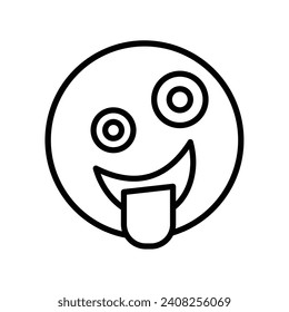 Emoji Vector Line Icon Design