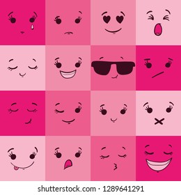 Emoji vector set