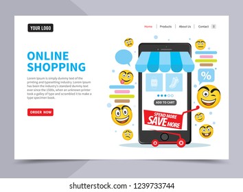 Emoji Vector Set Collection in Modern Style, Isolated. Vector illustration.