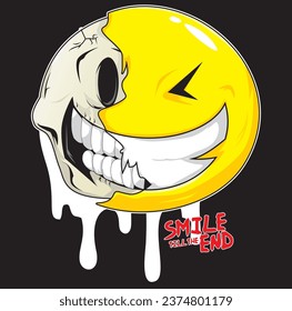 EMOJI VECTOR WITH SKULL SUITABLE FOR YOUR DESIGN NEEDS