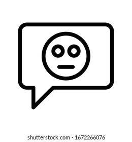 emoji vector thin line icon 