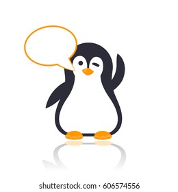 emoji with winking pinguin